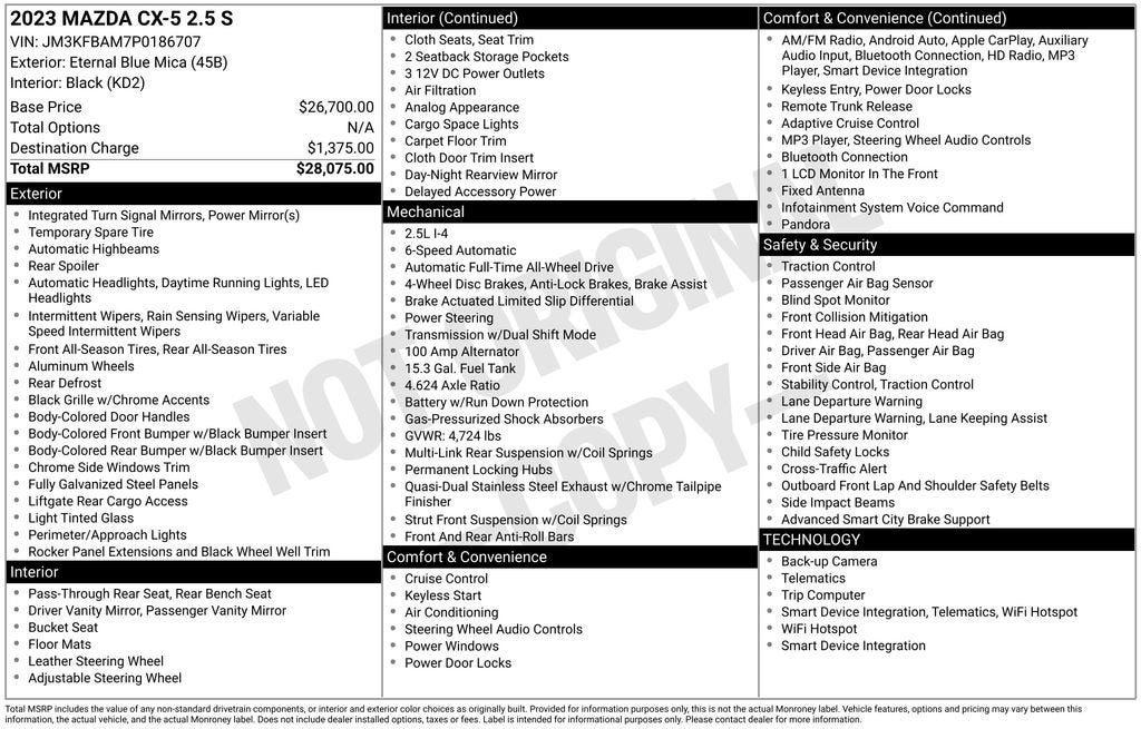 2023 Mazda Mazda CX-5 2.5 S