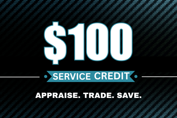 $100 Appraisal and Trade Service Credit